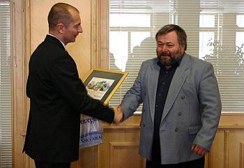 Předání ceny starostovi obce Němčovice