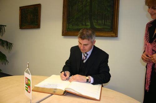 Zápis do pamětní knihy Plzeňského kraje