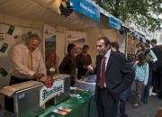 Stánek Plzeňského kraje v otevírání