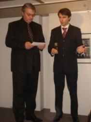 Radní Plzeňského kraje Václav Koubík na vernisáži